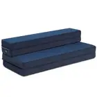 Costway 10cm Folding Double-Size Mattress with Handles and Washable Mesh Cove...