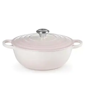 [COSCO代購4] 促銷到4月30號 D144461 Le Creuset 琺瑯鑄鐵媽咪鍋 含鋼頭鍋蓋 28公分 貝殼粉