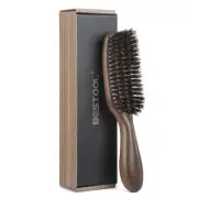 Hair Brush,Boar Bristle Hair Brushes for Women Men and Kids Slick Back Hair B...