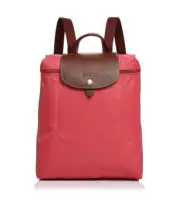 New Longchamp Le Pliage Nylon Foldable Backpack" Flower" -10.25" X 12.25" X 4"
