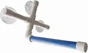 CORHAD Portable Bird Shower Stand with Suction Cups for Parrots Budgies Lovebirds More Attaches to Window Shower Wall for Natural Sunlight Easy Bathing