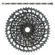 SRAM XG1275 GX Eagle 10-52T 12sp MTB Cassette Black + GX 12-Speed Eagle Chain