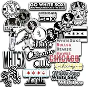 Stickers Pack Chicago Vinyl White Decal Sox Aesthetic Stickers Pack of 29 pcs