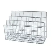 Three-Tier Iron Magazine and Book Storage Rack