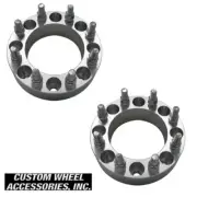 Two 1.5" Wheel Spacers 8 Lug 8 x 6.5" (165.1mm) 2001-2013 Suburban/Yukon XL 2500