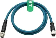 HangTon Machine Vision Sensor Encoder Reader Ethernet Cable, M12 8 Pin X-Coded Male to Female Connector Extension for Basler Cognex Kathrein Keyence Baumer Sick Datalogic Camera 5M