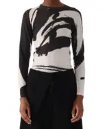 Jason Wu Collection Long Sleeve Artwork Sweater
