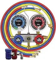 Mastercool 83272 Aluminum R1234yf Gauge Set with 72" Hoses and Couplers