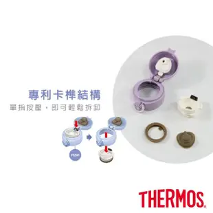 【THERMOS膳魔師】不鏽鋼超輕量彈蓋真空保溫杯500ml(JNL-504)