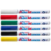 12PK Artline 440 Permanent Paint Marker 1.2mm Bullet Nib Fade Proof Pen Assorted