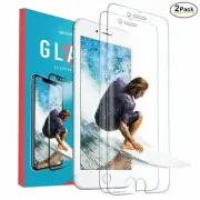 2x Tempered Glass Screen Protector For iPhone 15 14 13 Pro Max 12 11 XR 8 SE 6 5