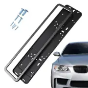 European License Number Plate Frame Holder Stainless Steel Number Plate Bracket