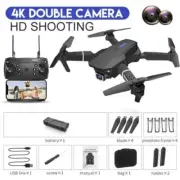 New Quadcopter E88 Pro WIFI FPV Drone Double Wide Angle HD 4K Camera lenses Toy