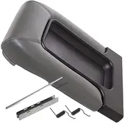 3 Color Center Console Lid Kit 19127364 Arm Rest Latch 99-07 Compatible For Silverado/Avalanche/Suburban Sierra Yukon Escalade(Gray)