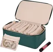 [Generic] Travel Jewellery Box Small Organiser - Jewelry Storage Case | Jewlerrying Display Holder | Portable Ring Holder Small Jewellery Case Organiser Travel Jewellery Box for Girls, Women