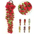 Adorn Your Space with Artificial Rose Flowers Flexible Vines and Sturdy Stem