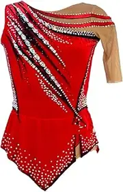 [Zagitova] Rhythmic Gymnastics Leotard for Competition, Girls Women Dance Costume Rhythmic Gymnastics Dress Customizable