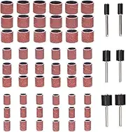 Mardatt 192Pcs Sanding Kit - 80/120/240 Grit Sleeves and Mandrels for Power Drills and Dremel Rotary Tools