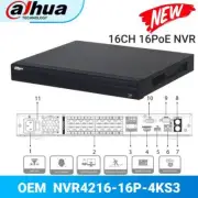Dahua NVR4216-16P-4KS3 16CH 16PoE NVR 12MP Network Video Recorder 2SATA SMD Plus