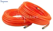 2 - 100ft x 1/4" NPT Orange Air Compressor PU Hose Roofing Framing Carpentry