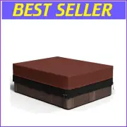 Heavy-Duty 600D Polyester Waterproof Hot Tub Cover 101"x93" for All Seasons