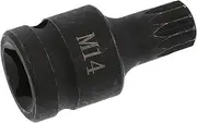 M14 Bit Socket Square Socket for Car Brake Caliper Sleeve Tamper Proof Professional Grade Easy to Replace