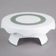 Wilton 191005617 12 3/4" High and Low Revolving Plastic Cake Stand / Turntable