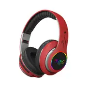 Over-ear Bluetooth 5.0 Headphones - Red