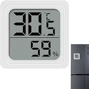 LCD Digital Hygrometer Indoor Thermometer Humidity Meter, Mini Room Temperature Monitor with Accurate Temperature Humidity Monitor for Home, Bedroom, Baby Room, Greenhouse, Cellar