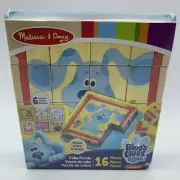 PUZZLE BLUE'S CLUES AND YOU MELISSA & DOUG CUBE 16 PIECES 3+ NEW NICKELODEON