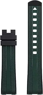 [KAVJU] For Omega Seamaster Diver 300 300m Speedmaster Aqua-terra 150m AT150 Speedmaster Moonwatch Professional 42mm Curved End Steel Buckle Rubber Strap