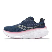 在飛比找蝦皮商城優惠-Saucony 慢跑鞋 Guide 17 寬楦 深藍 粉紅 