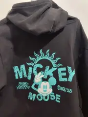 Disney Collection by Neff Black Mickey Mouse X Neff Hoodie Mens large Peace Sign