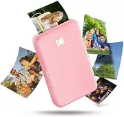 [KODAK] Mini 2 HD Wireless Portable Mobile Instant Photo Printer, Print Social Media Photos, Premium Quality Full Color Prints – Compatible w/iOS & Android Devices (Pink)