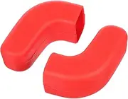 Mobestech Tow Hook Cover Front Bumper Protector Weatherproof Strut Channel End Cap for Suvs Trucks Red Pair Easy Install