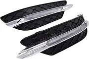 Fog Light LED DRL White Daytime Running Light Amber Turn Signal Light Fog Lamps For C-Class W204 2011 2012 2013 (Size : 1 pair)