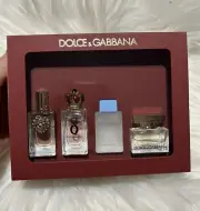 D&G Dolce& Gabbana Miniature Perfume set Light Blue&Q&Devotion &the One