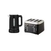 Russell Hobbs Addison Toaster & Kettle Set - Matte Black