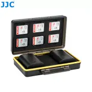 JJC 2 Camera Battery + 6 SD Memory Cards Case Box Holder for Canon LP-E6 LP-E6N