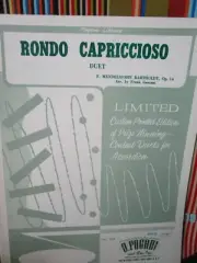 RONDO CAPRICCIOSO FRANK GAVIANI CLASSICAL ACCORDION DUET SHEET MUSIC NOS
