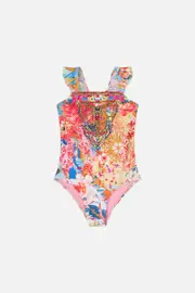 KIDS ONE PIECE WITH FRILL STRAP 12-14 MEET ME IN THE GARDEN