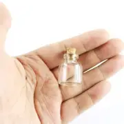 50-200 pieces Empty Cork bottle 4ml Jars Borosilicate Tiny Clear 22x28mm
