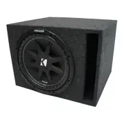 Universal Car Stereo Vented Port Single 15" Kicker Comp C15 Sub Box - 4 Ohm