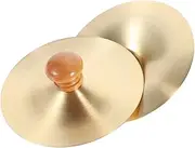 FUTUREORYY Hand Cymbals for Parties Celebrations 7cm Mini Musical Cymbals Sturdy Sound Celebration Percussion for Bands Design