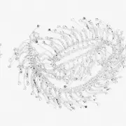 SparkleChain Bridal Crystal Fringe - DIY Wedding & Party Silver Trim Decor