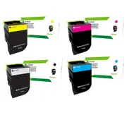 Lexmark 808H High-Yield Toner Cartridge - Yellow