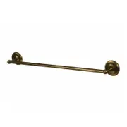 Bisk Retro Antique Brass Wall Mounted Bath Rack Single Towel Bar 610mm