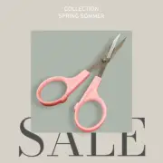 1 Pcs 3 1/2” Embroidery bend scissor Head For Cross- Stitches Yarn Craft Tailor