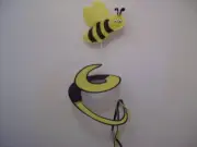 Bee Nylon Fabric Yard Spinner Wind Spinner Twirler Decoration