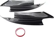 zolyet 1 Pa Fro Splitters Bumper Spoiler Lips Carbon Replaceme for E90 E92 E93 M3 2007-2013 Black